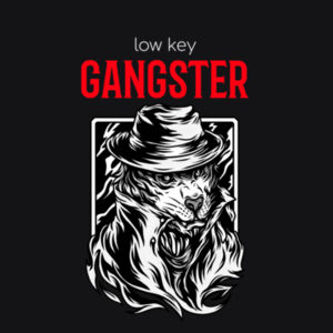 Low Key Gangster! Wolf with 50s Mob Swag! Design