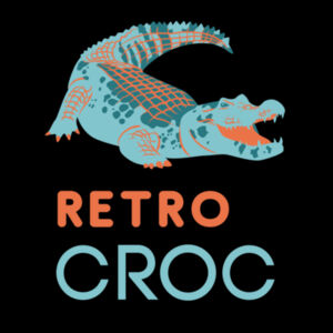 Retro Croc! Cool Reptile, Perfect Gift for Reptile Lovers, or anyone who loves fashion and animals Design