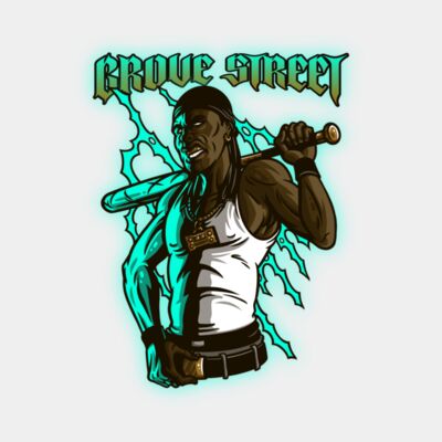 t shirt design template with a gta inspired graphic with a heavy metal style 4503d Thumbnail